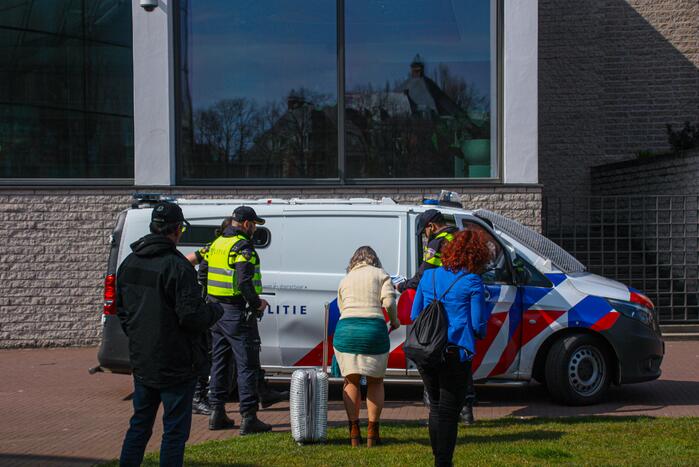 Grote drukte bij demonstratie