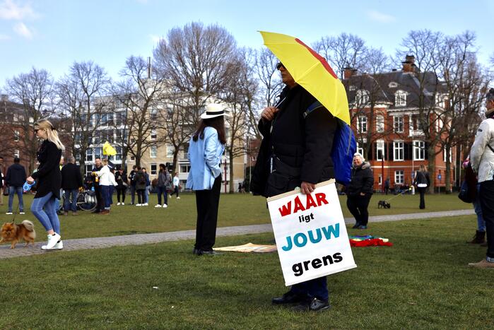 Grote drukte bij demonstratie