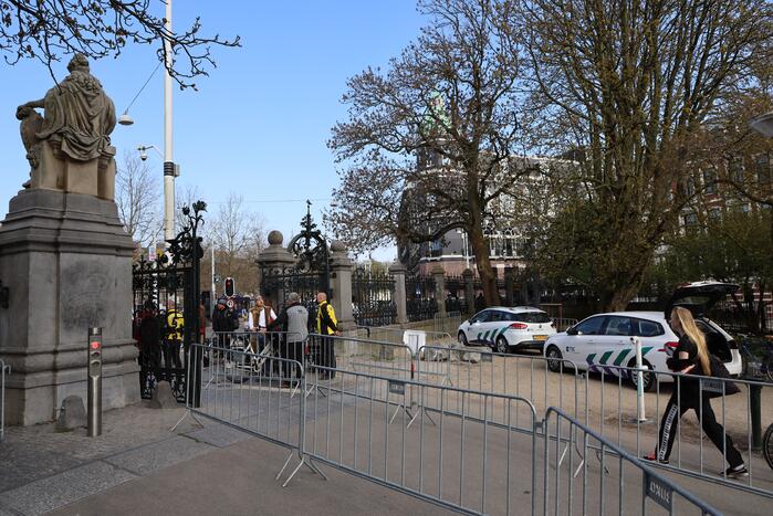 Grote drukte bij demonstratie