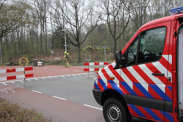 Gasleiding geraakt bij werkzaamheden