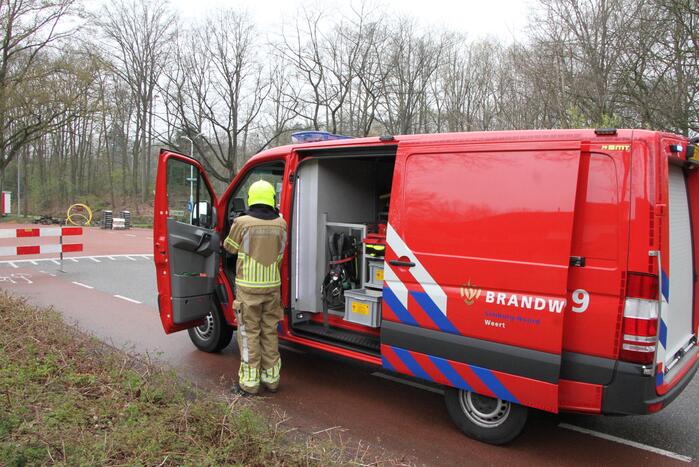 Gasleiding geraakt bij werkzaamheden