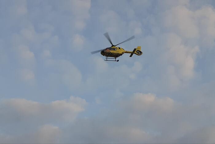 Traumahelikopter landt voor eenzijdig ongeval met mountainbiker