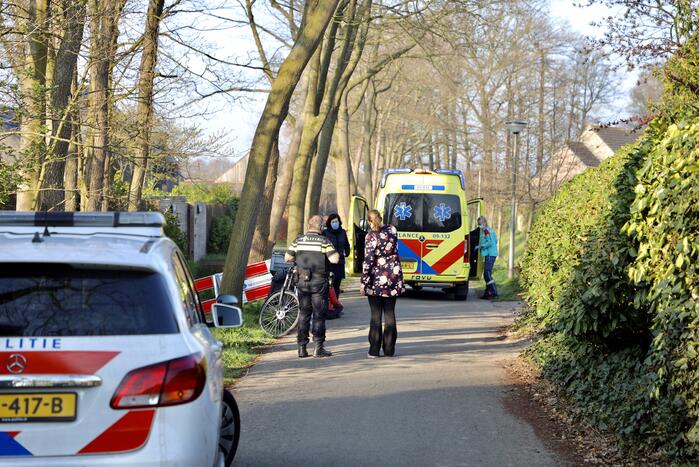 Fietsers botsen op elkaar