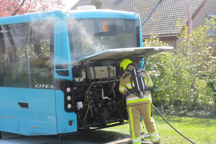 Veel rook bij brand in stadsbus