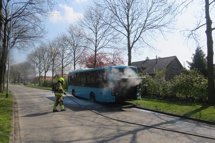 Veel rook bij brand in stadsbus