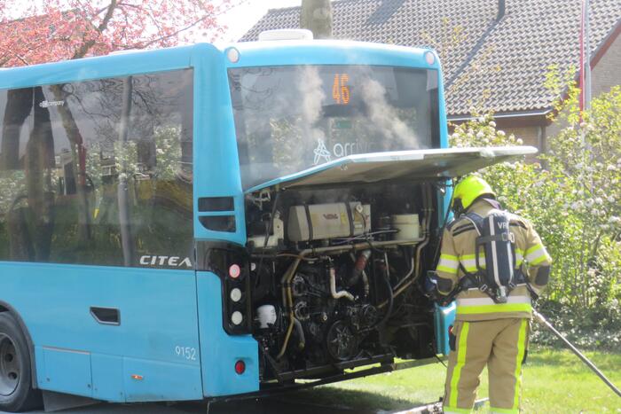Veel rook bij brand in stadsbus