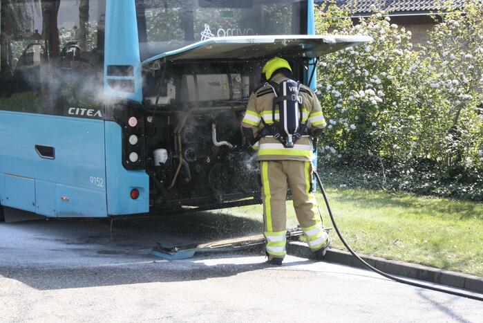 Veel rook bij brand in stadsbus