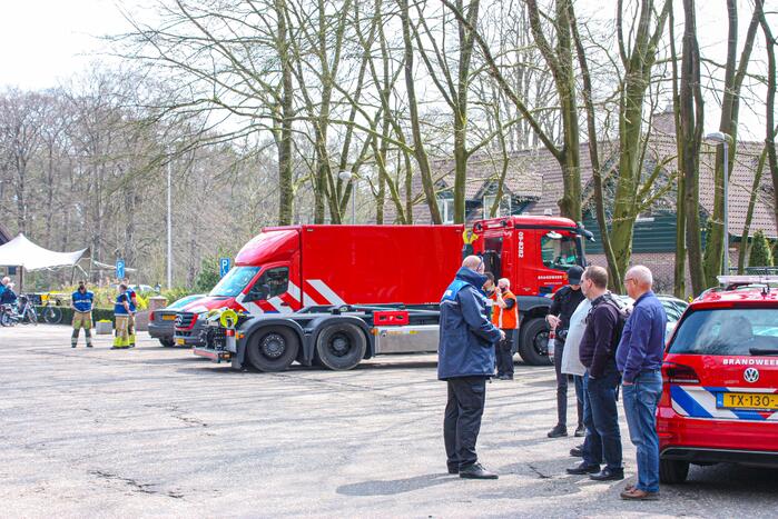 Veel rook bij brand op militair oefenterrein