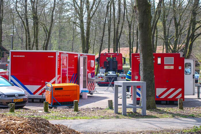 Veel rook bij brand op militair oefenterrein
