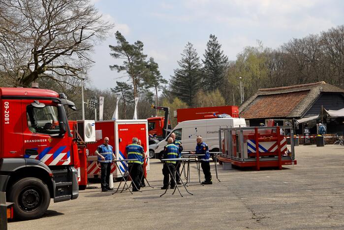 Veel rook bij brand op militair oefenterrein