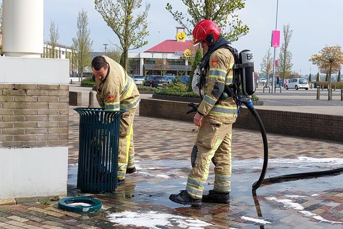 Opnieuw brand in prullenbak