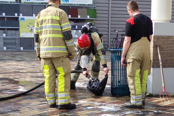 Opnieuw brand in prullenbak