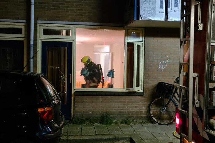 Veel rookontwikkeling bij woningbrand