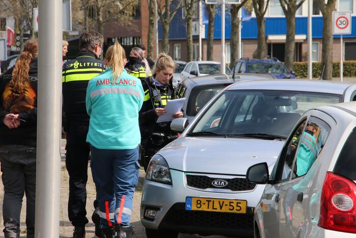 Fietsster gewond bij aanrijding met auto