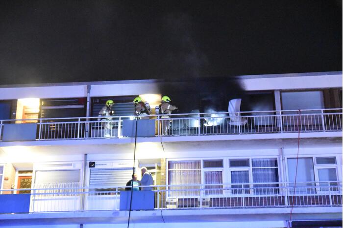 Matras vliegt in brand