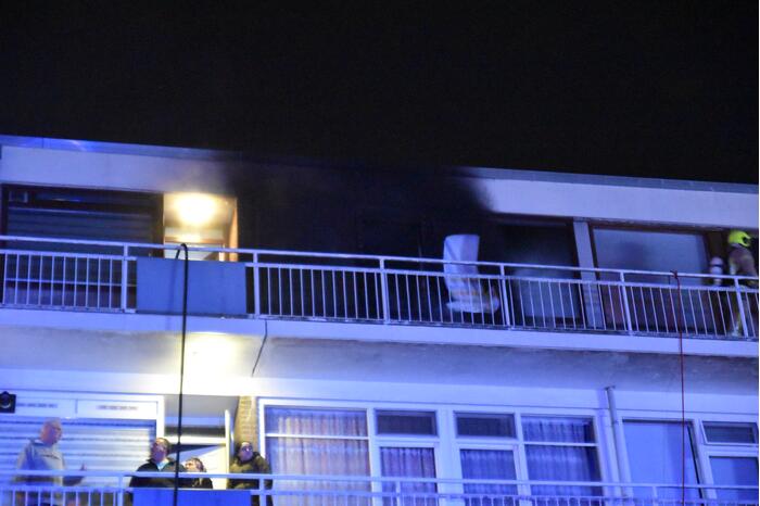 Matras vliegt in brand