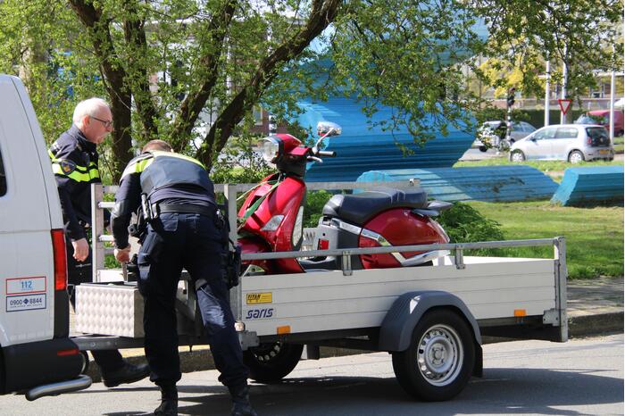 Scooter in beslag genomen door politie