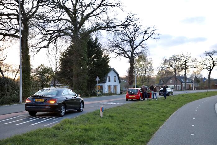 Kopstaart botsing door overstekend eendje