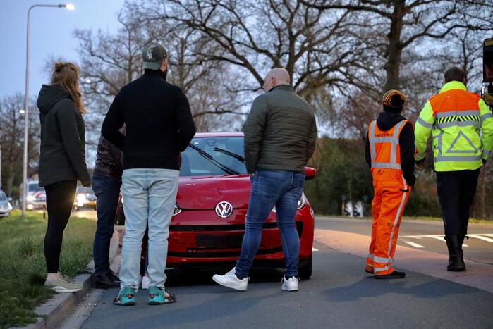 Kopstaart botsing door overstekend eendje
