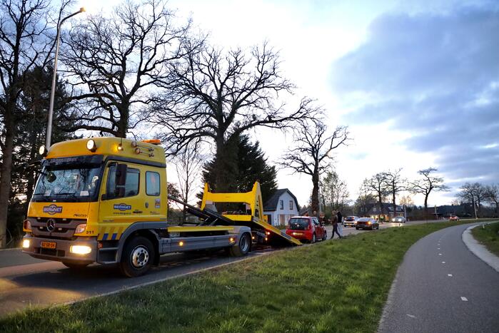 Kopstaart botsing door overstekend eendje