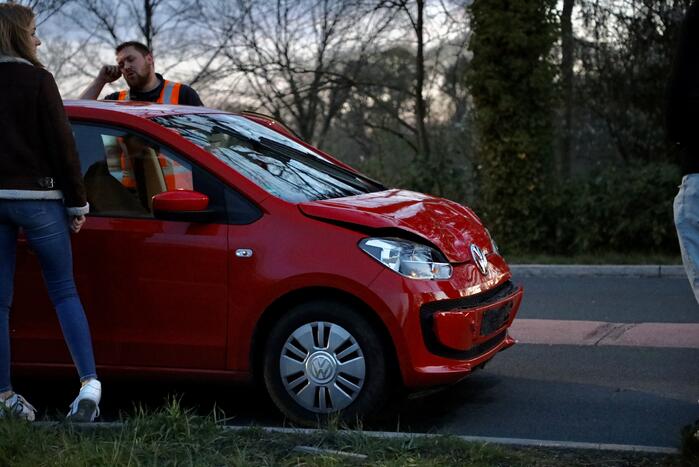 Kopstaart botsing door overstekend eendje