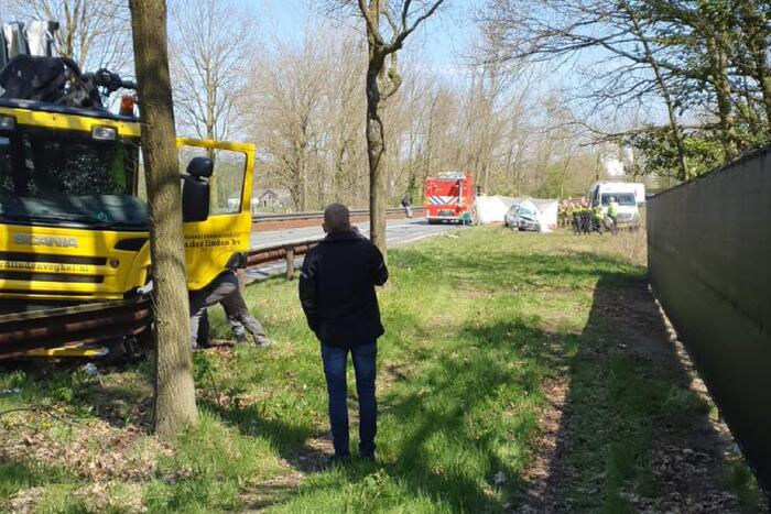 #Lieshout Bestuurder komt om het leven bij aanrijding Molenheide - N615 Lieshout.