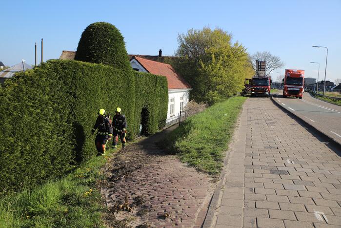 Brand in houten schuur