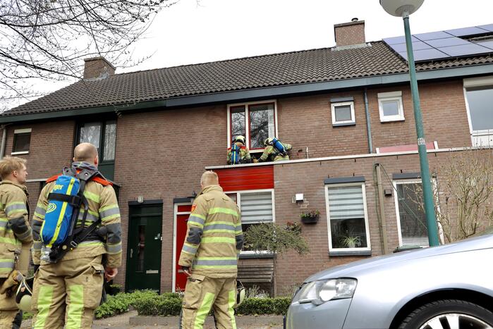 Brand op dak tijdens werkzaamheden