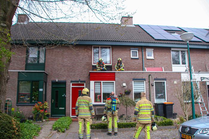Brand op dak tijdens werkzaamheden
