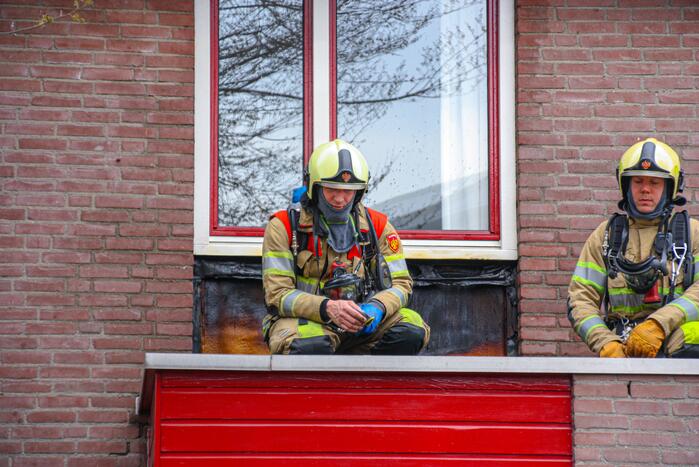 Brand op dak tijdens werkzaamheden