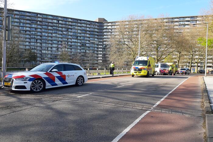 Scooterrijder gewond bij verkeersongeval