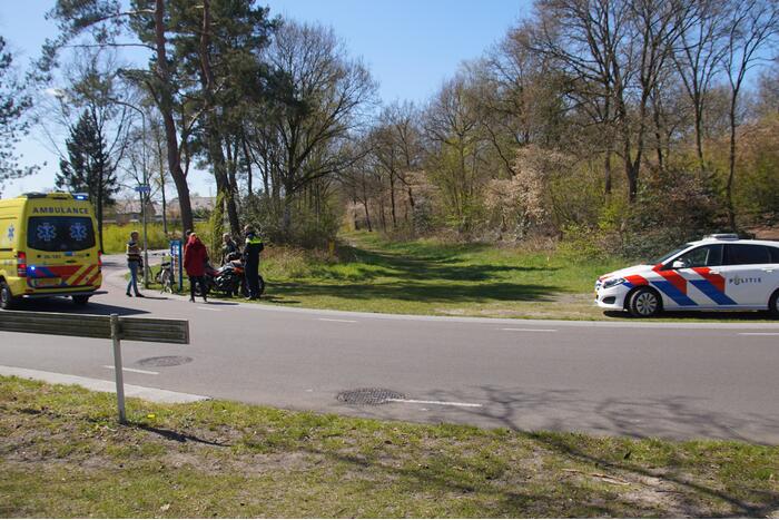 Fietser gewond bij botsing met motor