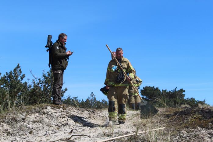 Stuk natuurgebied getroffen door brand