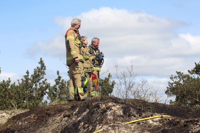 Stuk natuurgebied getroffen door brand