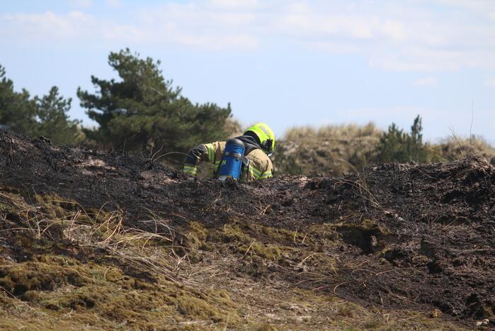 Stuk natuurgebied getroffen door brand