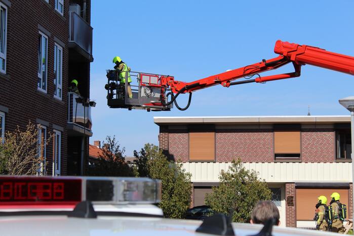 Veel bekijks bij brand op balkon