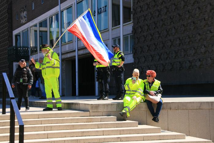 Drukte bij demonstratie in binnenstad