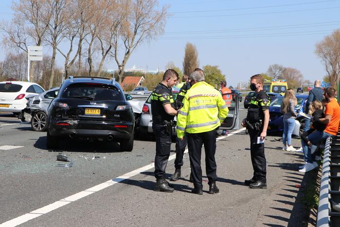 Kinderen betrokken bij kettingbotsing