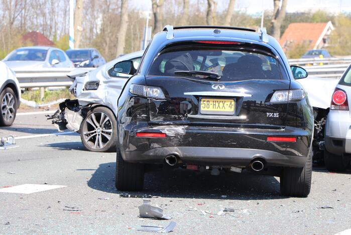 Kinderen betrokken bij kettingbotsing