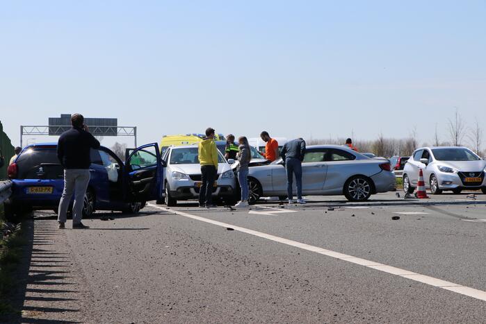 Kinderen betrokken bij kettingbotsing