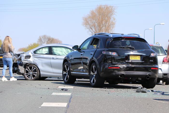 Kinderen betrokken bij kettingbotsing