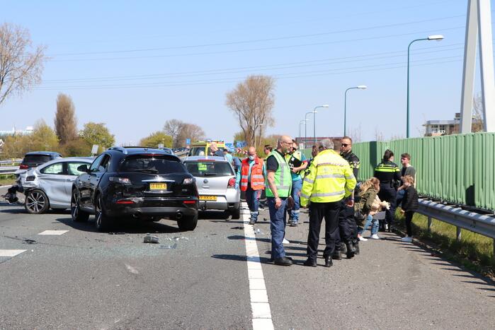 Kinderen betrokken bij kettingbotsing