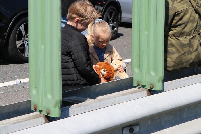 Kinderen betrokken bij kettingbotsing