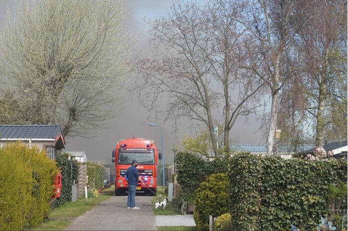 Caravan op camping Duinrand verwoest door brand