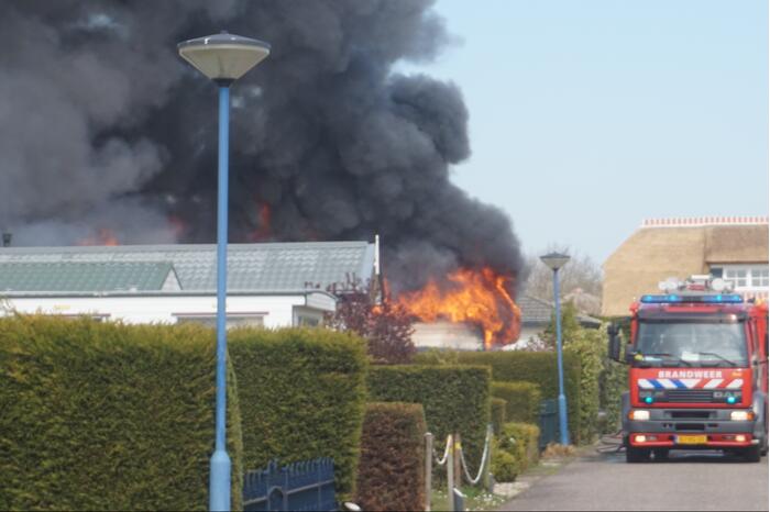 Caravan op camping Duinrand verwoest door brand