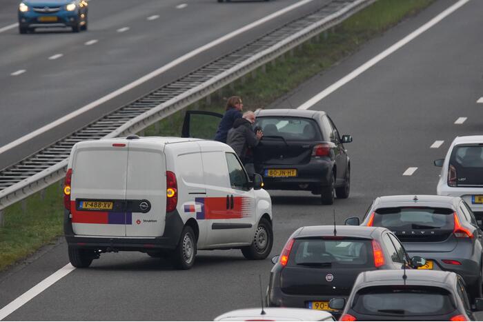 Schade bij ongeval op snelweg