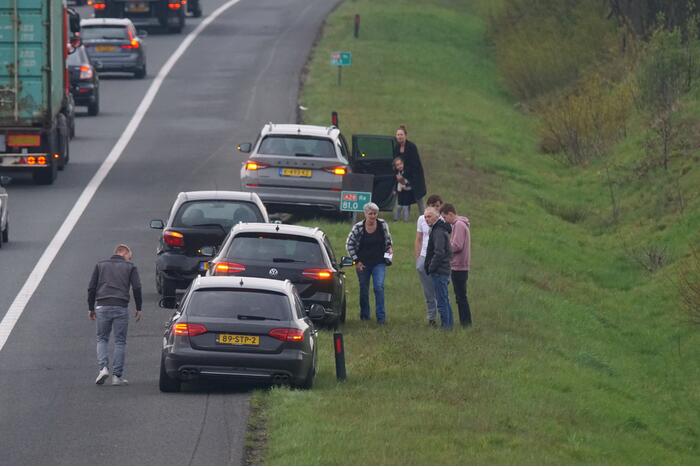 Schade bij ongeval op snelweg