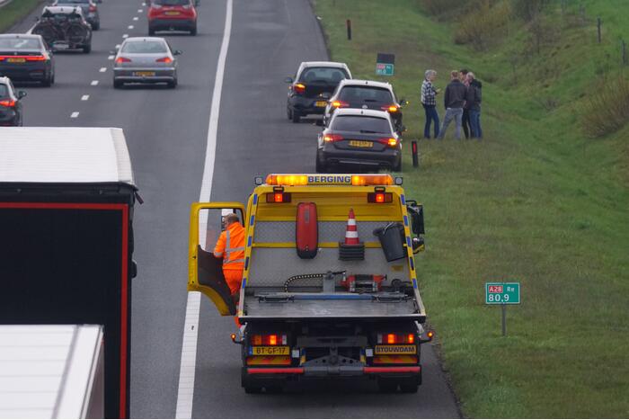 Schade bij ongeval op snelweg