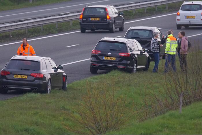 Schade bij ongeval op snelweg