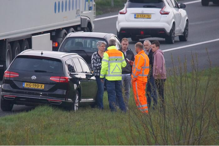 Schade bij ongeval op snelweg